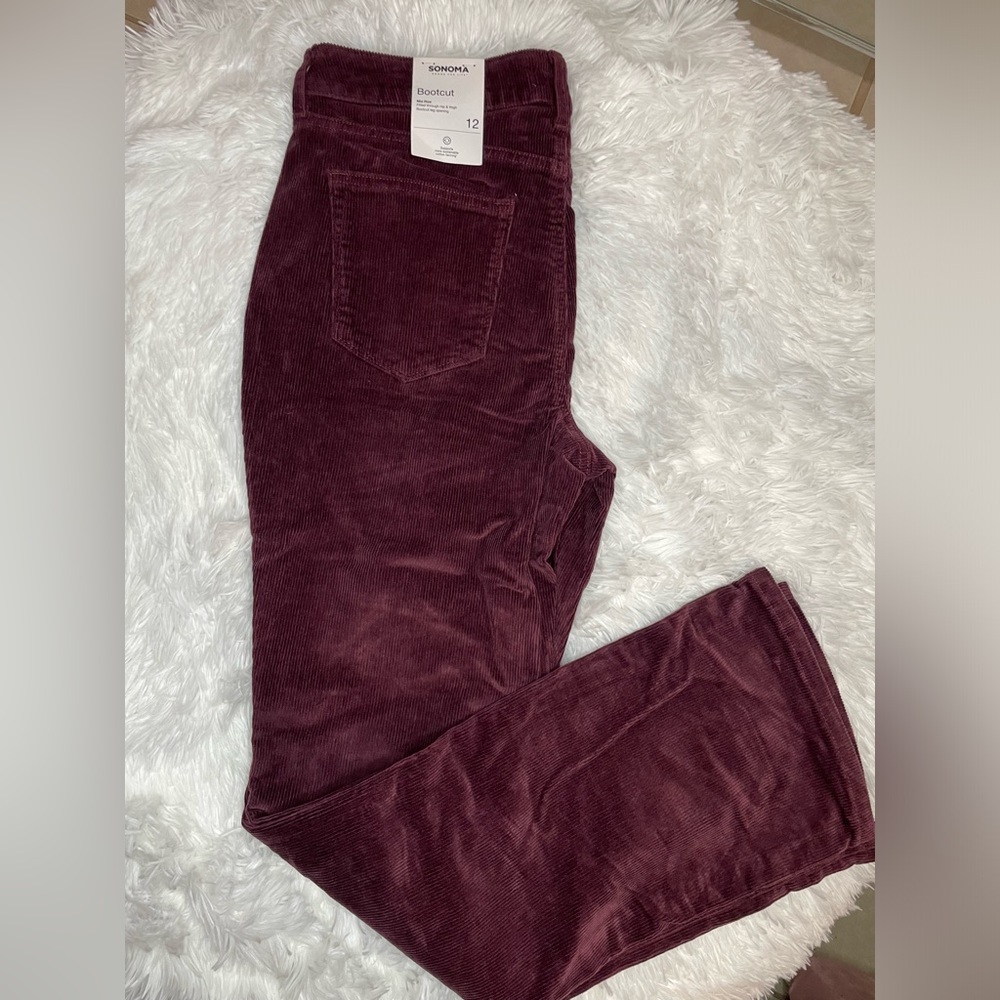 Sonoma plum color Mid - Rise Bootcut Size 12
